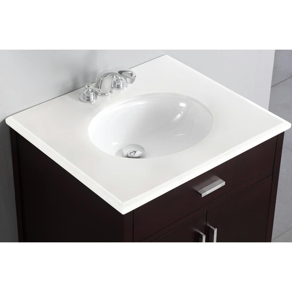 Simpli Home Urban Loft 24 In Bath Vanity In Dark Espresso Brown With Quartz Marble Vanity Top In White With White Basin Nl Clt090201 24 2a The Home Depot