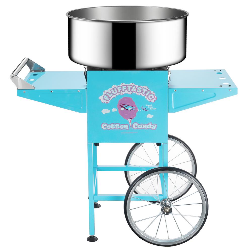 Great Northern Flufftastic Commercial Blue Cotton Candy Machine With ...