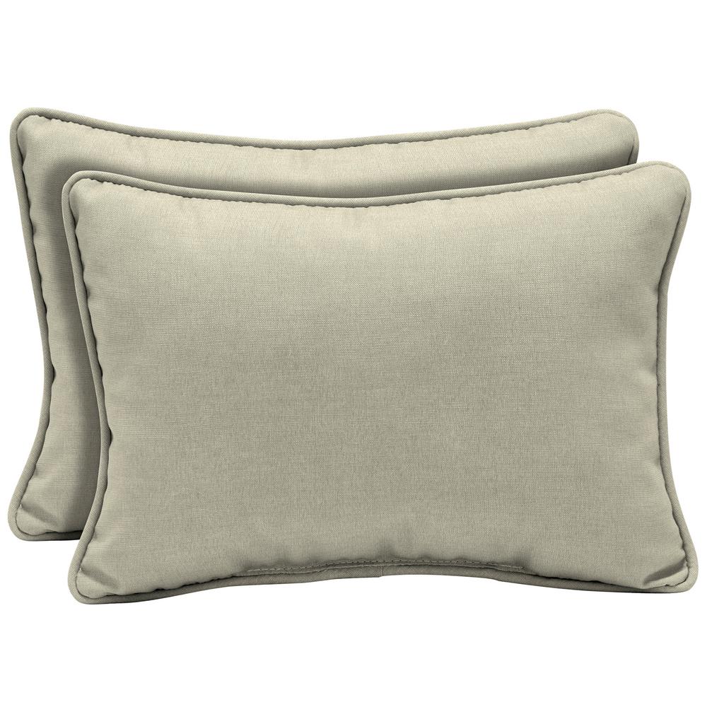 Arden Selections 22 x 15 New Tan Leala Texture Oversized Lumbar Outdoor