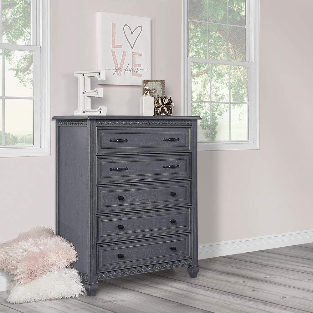 evolur madison double dresser weathered grey