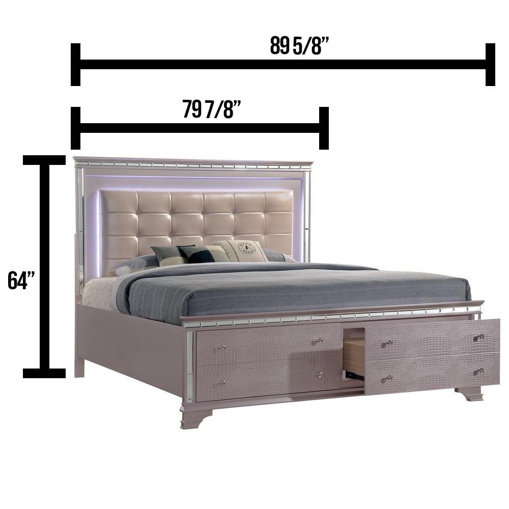 Pink Beds Bedroom Furniture The Home Depot