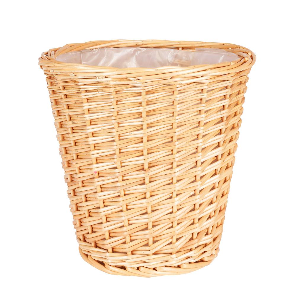 Household Essentials 10 In X Small Willow Waste Basket With Household Essentials 10 In X Small Willow Waste Basket With Liner And