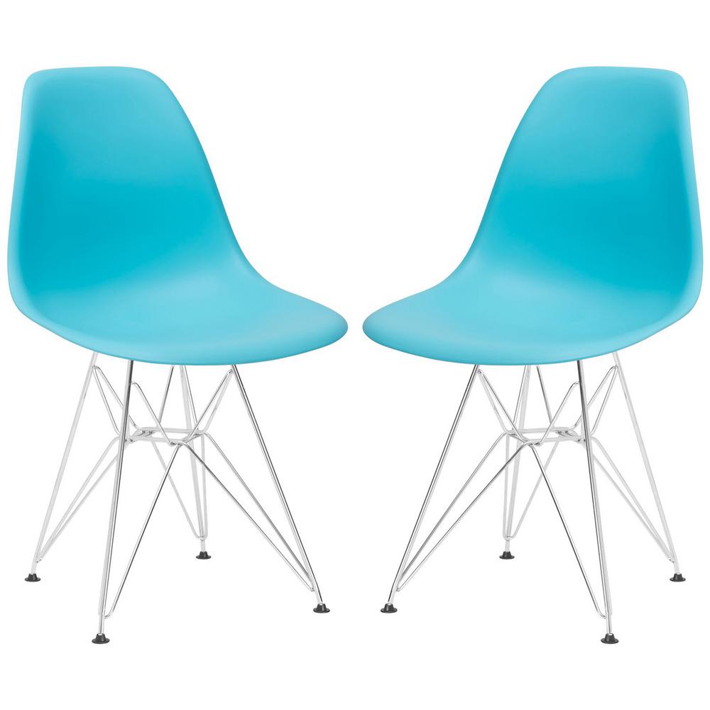 Padget Aqua Side Chair Set Of 2