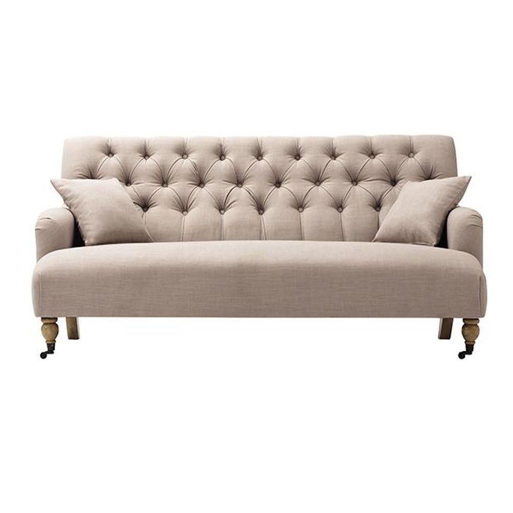 Beige Linen Sofa