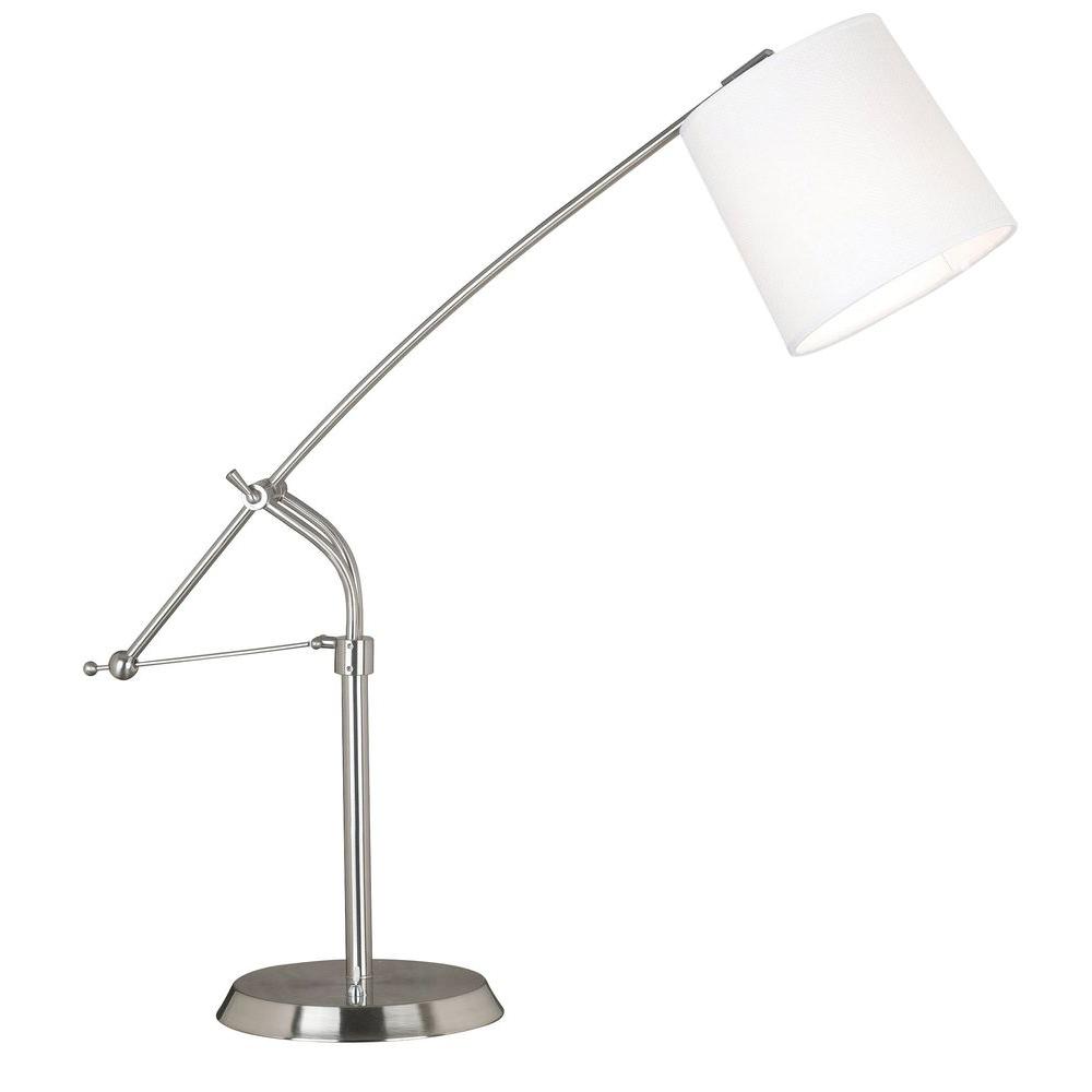 Kenroy Home Reeler 25 36 In Brushed Steel Adjule Table Lamp Kenroy Home Reeler 25 36 In Brushed Steel Adjule Table Lamp