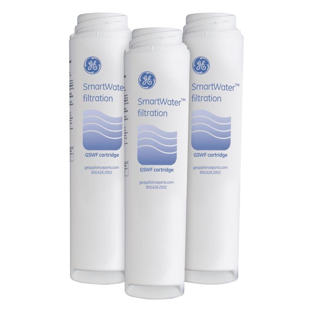 Genuine Replacement Refrigerator Water Filter 3 Pack Gswfhd3pk The Home Depot