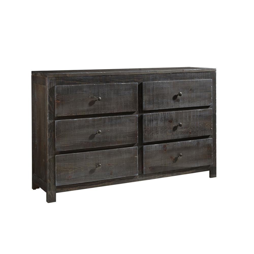 Progressive Furniture Wheaton 6 Drawer Charcoal Dresser B622 23