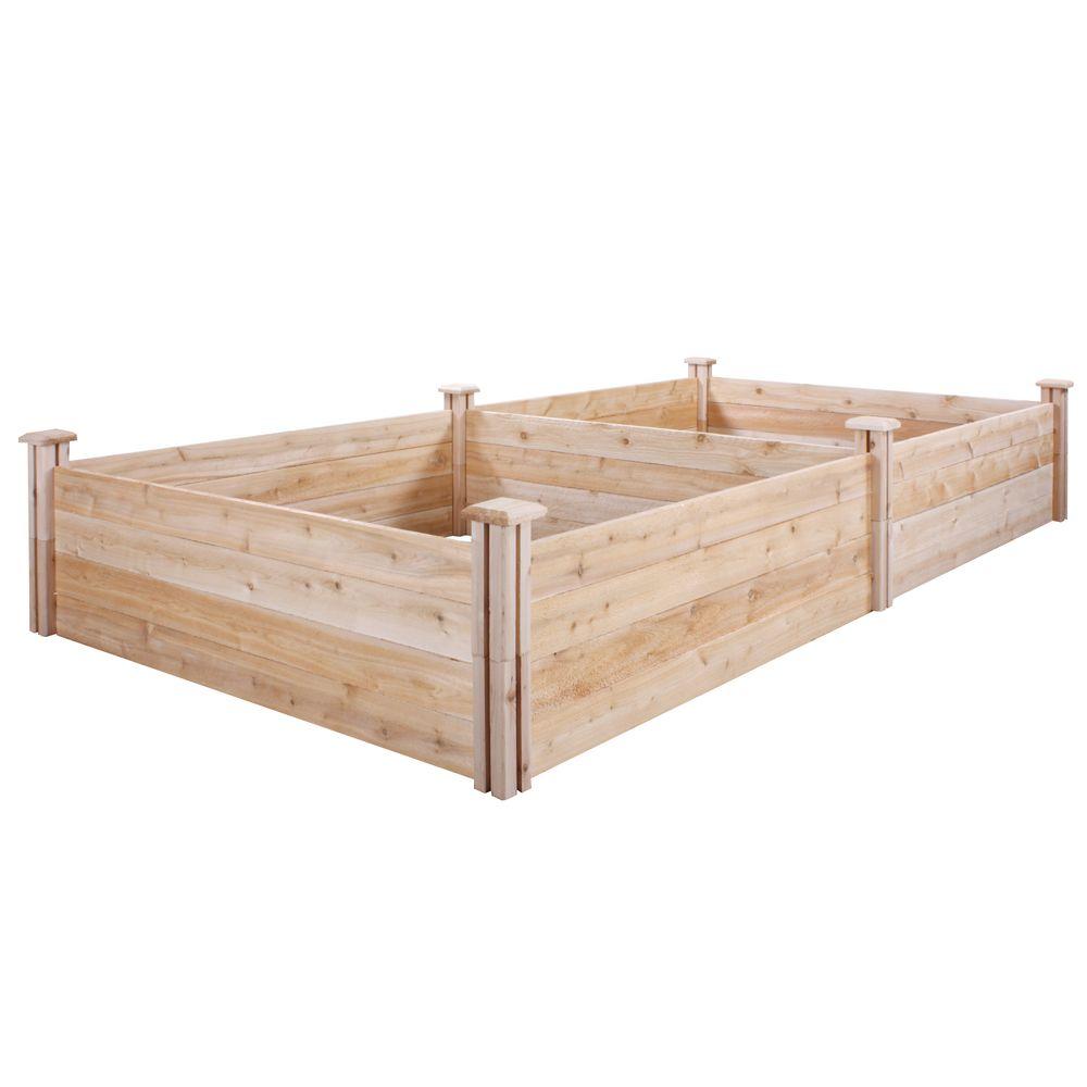 4 ft. x 8 ft. x 14 in. Original Cedar Raised Garden Bed