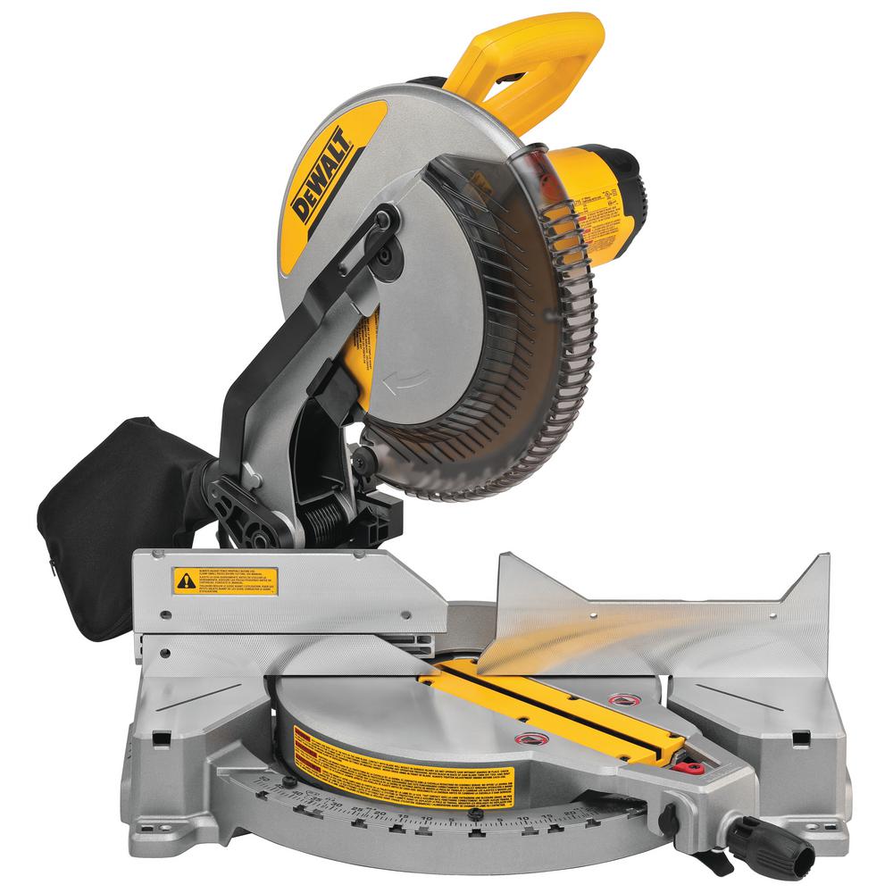 DEWALT 15 Amp Corded 12 in. Compound Single Bevel Miter Saw-DWS715