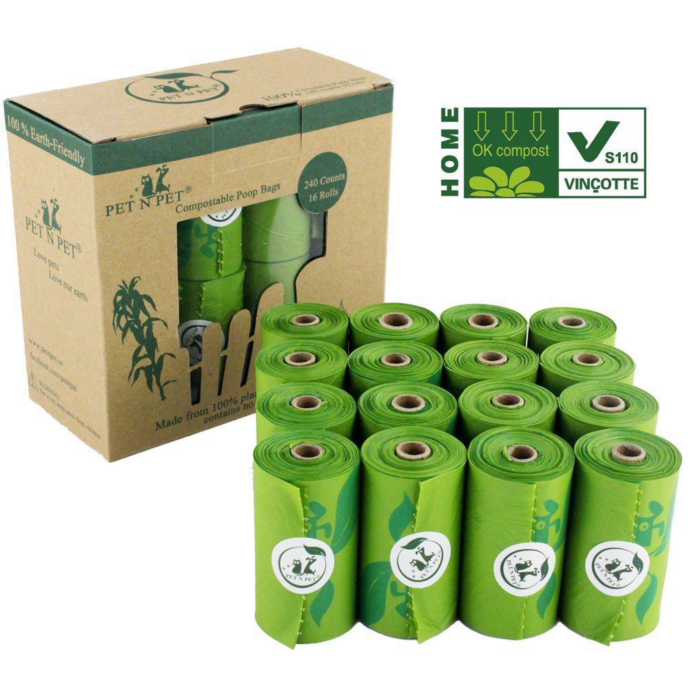 certified compostable pet waste bags