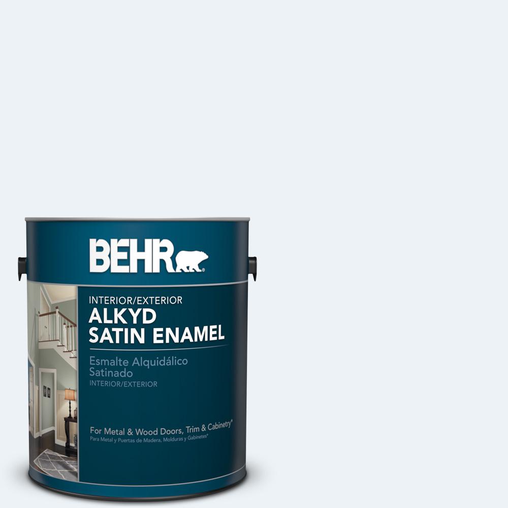 BEHR 1 gal. BLW10 Maui Mist Satin Enamel Alkyd Interior/Exterior