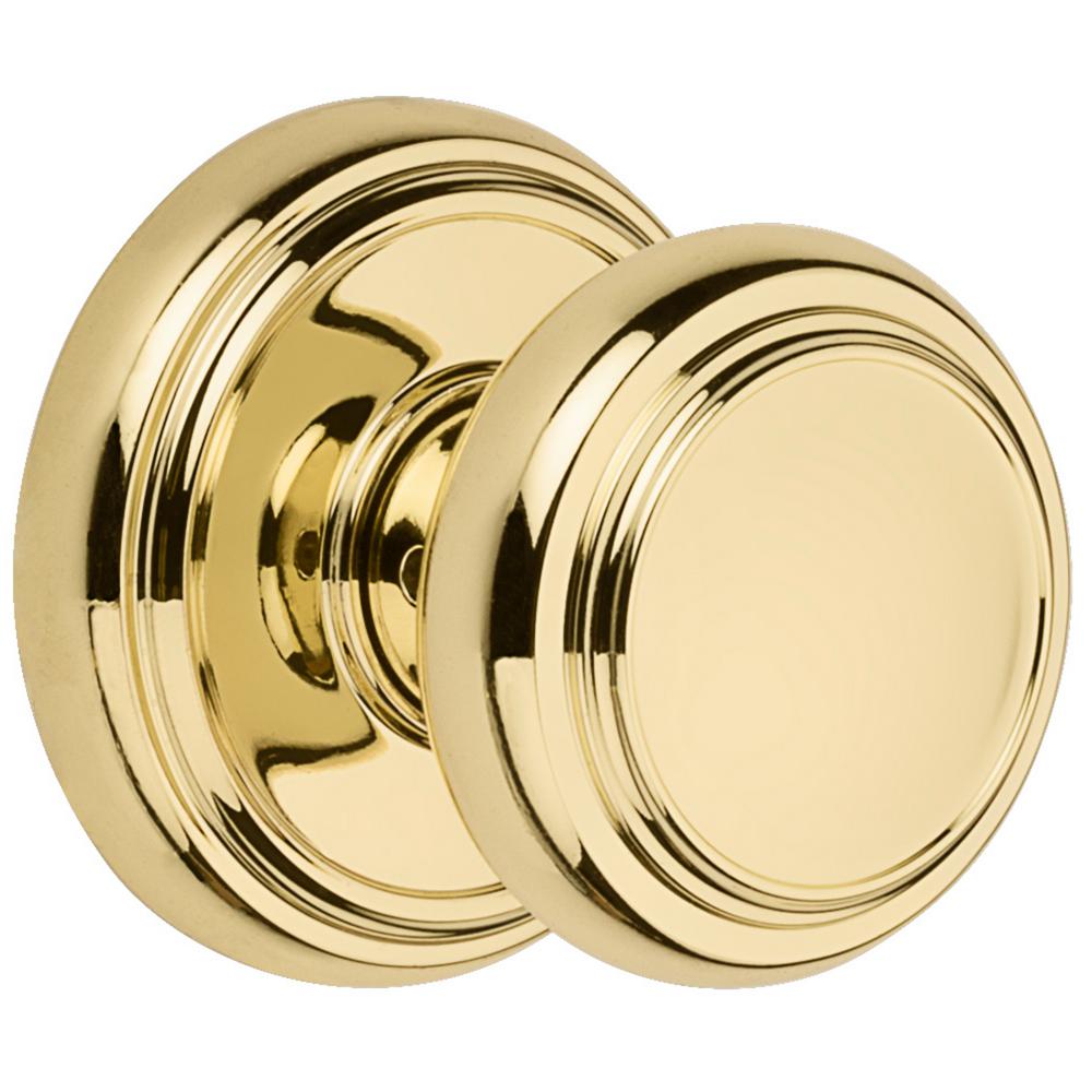 Baldwin Prestige Alcott Polished Brass Hall Closet Door Knob