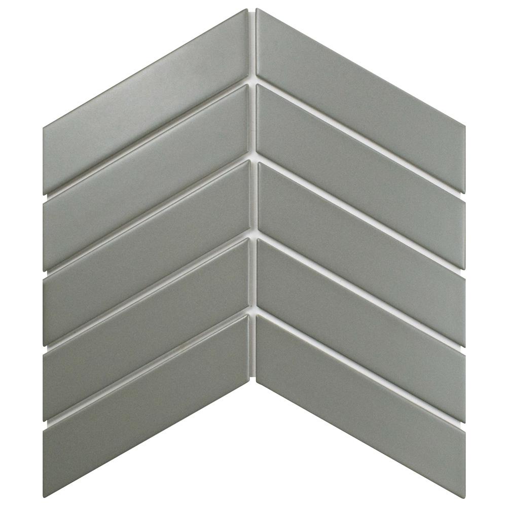 Merola Tile Metro Soho Chevron Matte Light Grey 1 3 4 In X 7 Merola Tile Metro Soho Chevron Matte Light Grey 1 3 4 In X