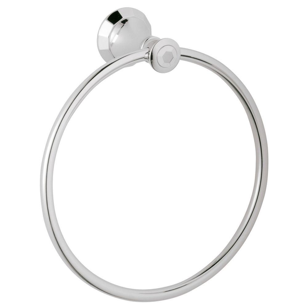 KOHLER Forte Sculpted Towel Ring in Brushed ChromeK11377G The Home