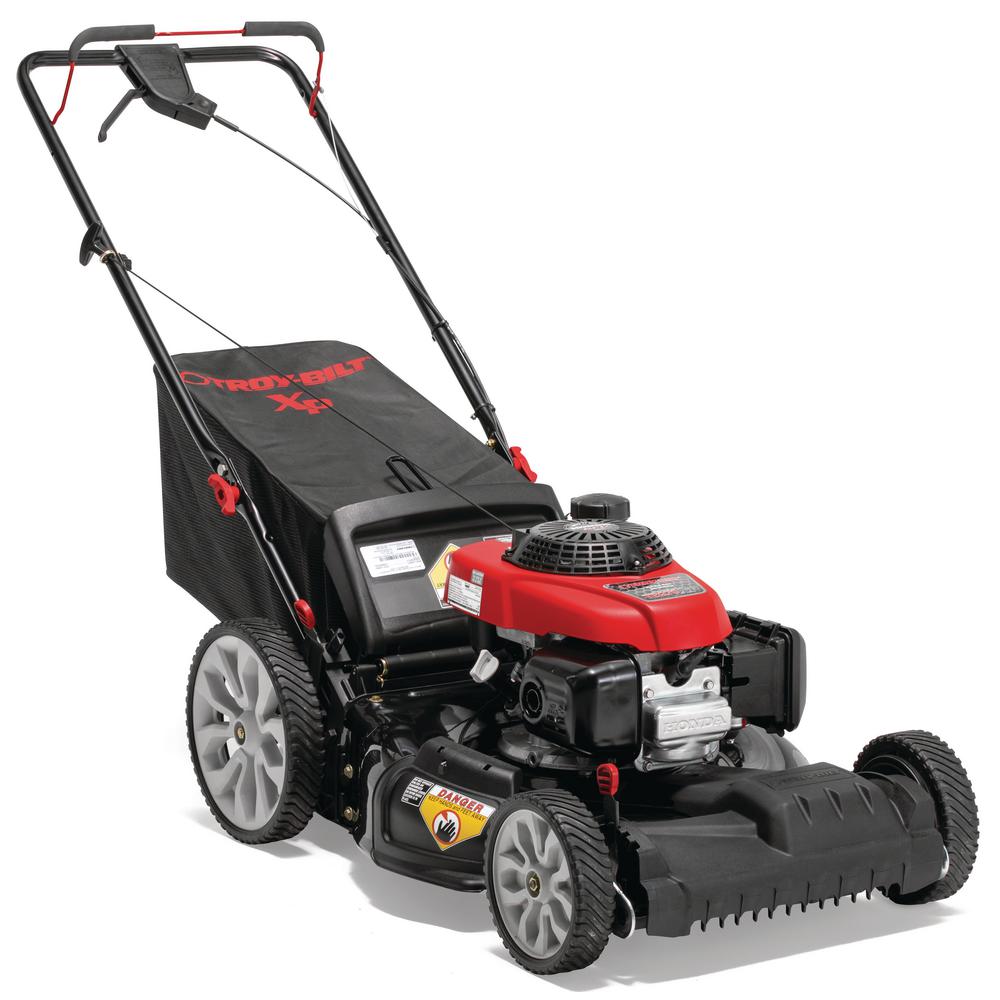 Gas Walk Behind Self Propelled Lawn Mower with High Rear Wheels