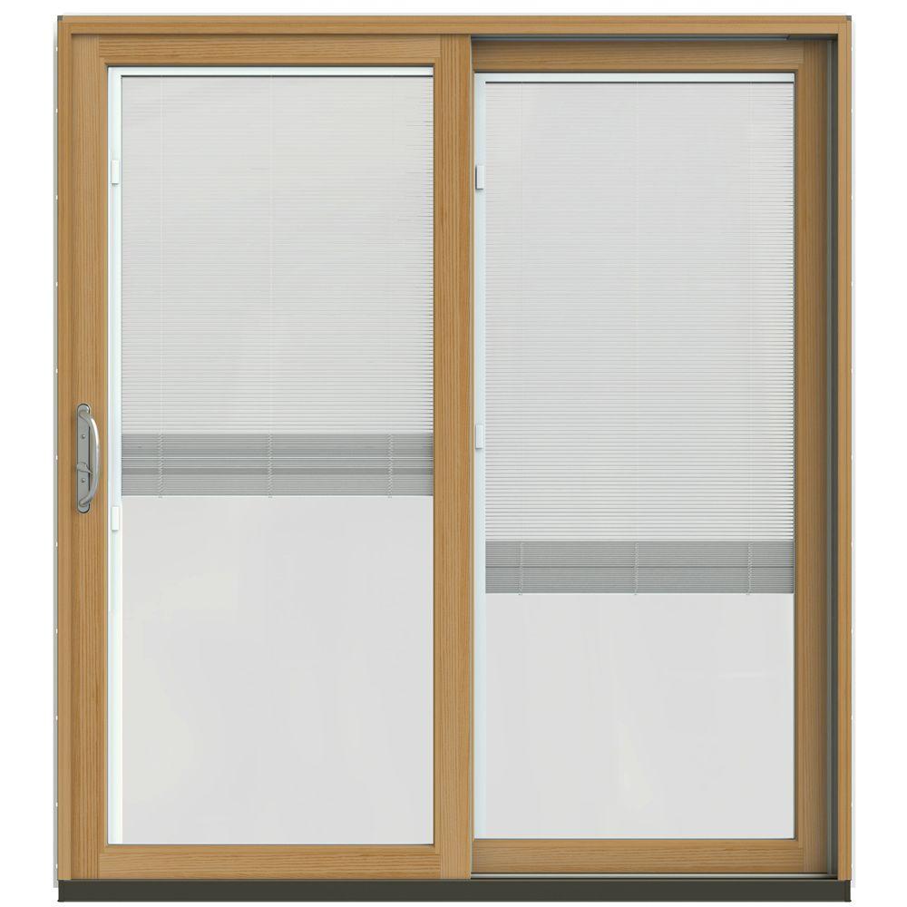 JELDWEN 711/4 in. x 791/2 in. W2500 Brilliant White Prehung Right