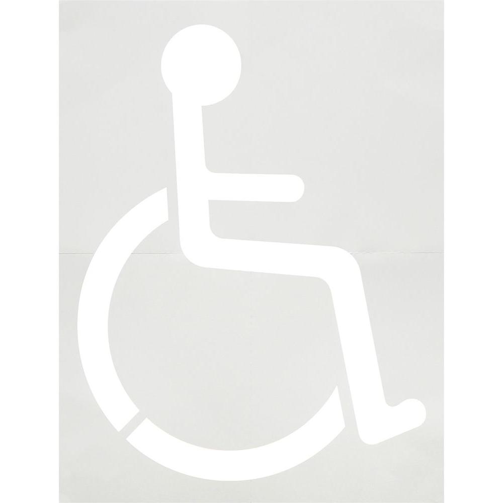 The Hillman Group 30 In. X 36 In. Handicap Parking Lot Stencil-843409 