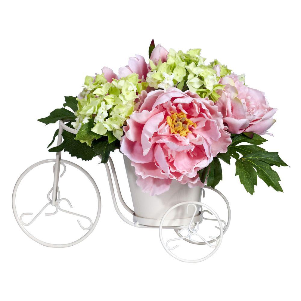 pink artificial flower arrangements