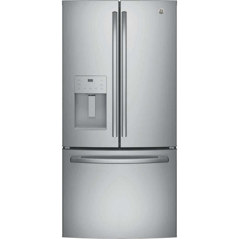 Samsung 33 In W 17 5 Cu Ft French Door Refrigerator In