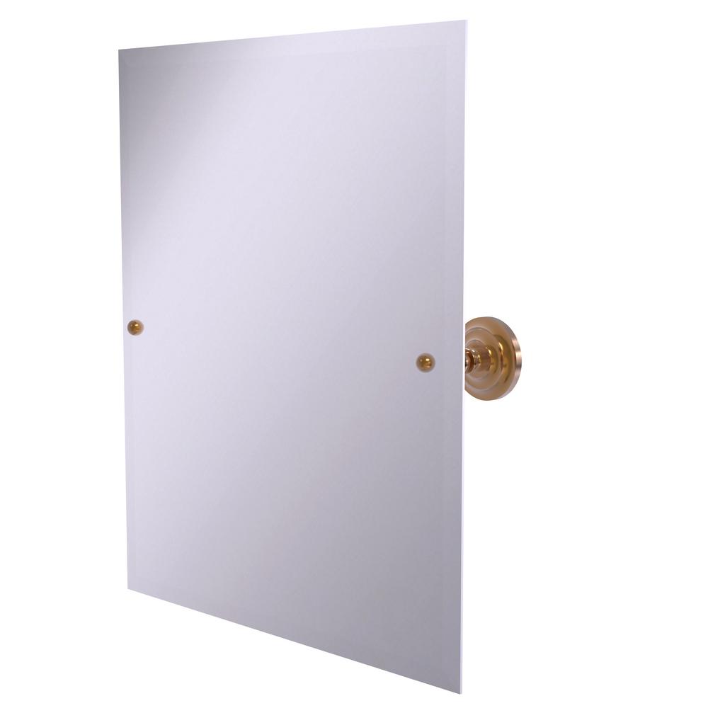 Allied Brass Astor Place Frameless Rectangular Tilt Mirror With Frameless Rectangular Tilt Mirror