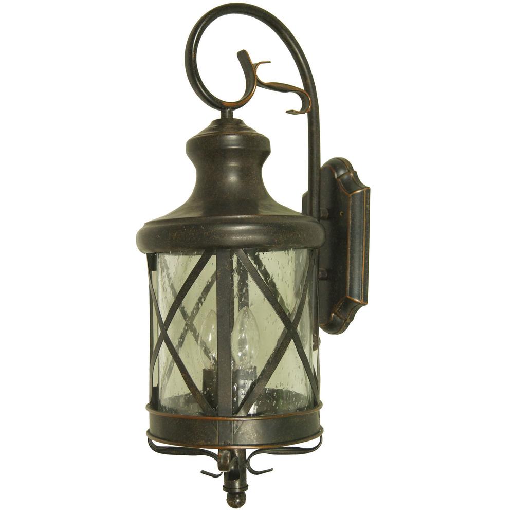 Y Decor Taysom 2 Light Oil Rubbed Bronze Outdoor Wall Mount Lantern Y Decor Taysom 2 Light Oil Rubbed Bronze Outdoor Wall Mount Lantern