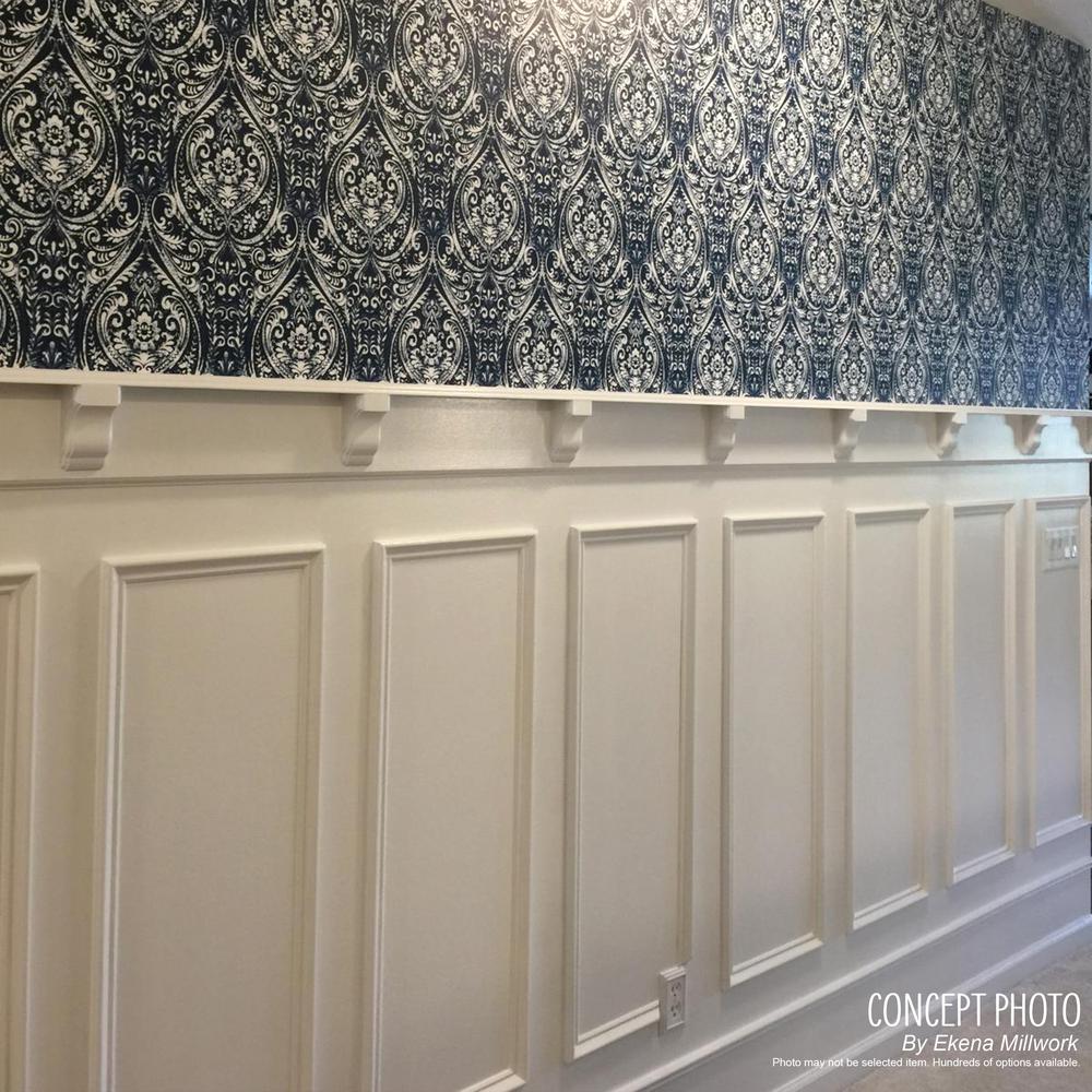 Ekena Millwork 16 In W X 20 In H X 1 2 In P Ashford Molded Classic Wainscot Wall Panel Pnl16x20as 01 The Home Depot