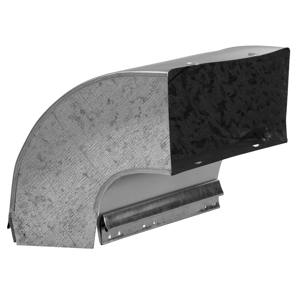 Broan 3 1 4 In X 10 In Galvanized Steel Elbow Duct Transition 839
