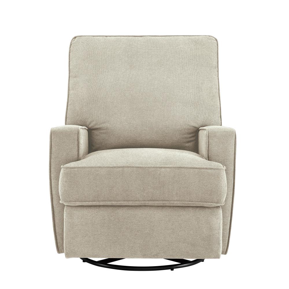 beige glider rocker