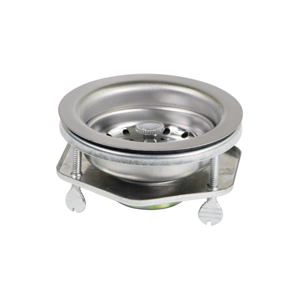 Strainer Stopper The Plumber S Choice Home Depot Kitchen Sink Ez Connect Stainless