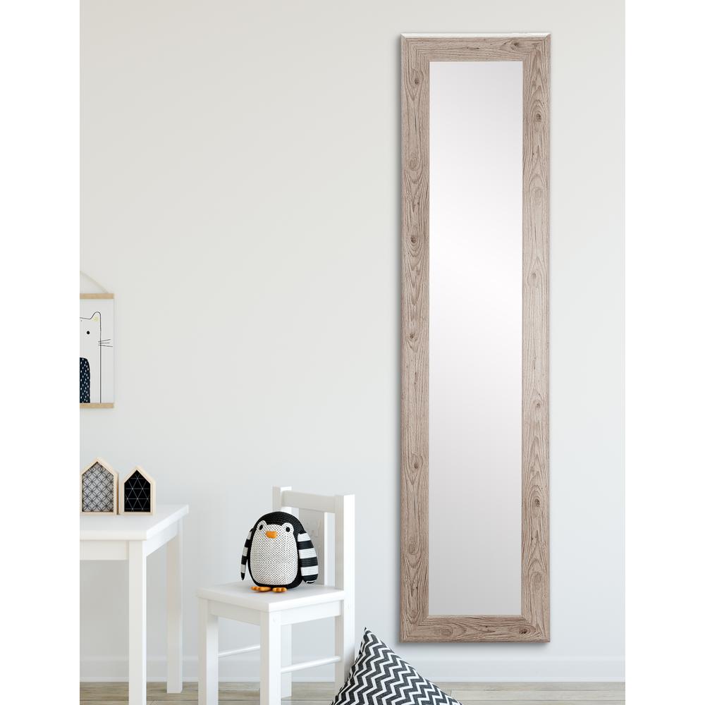 Farmhouse White Slim Full Length Mirror