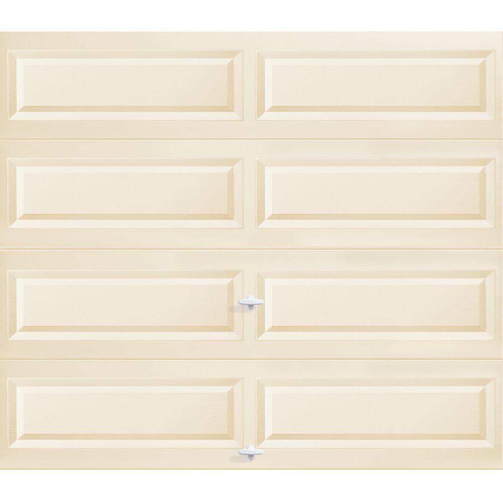 Clopay 8 ft. x 7 ft. Almond Long Panel Garage Door-HDBL - The Home Depot