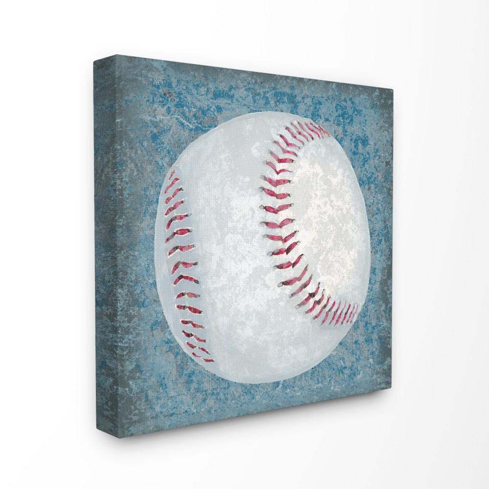 The Kids Room By Stupell 24 In X 24 In Grunge Sports Equipment Baseball By Studio W Printed Canvas Wall Art Brp 2238 Cn 24x24 The Home Depot