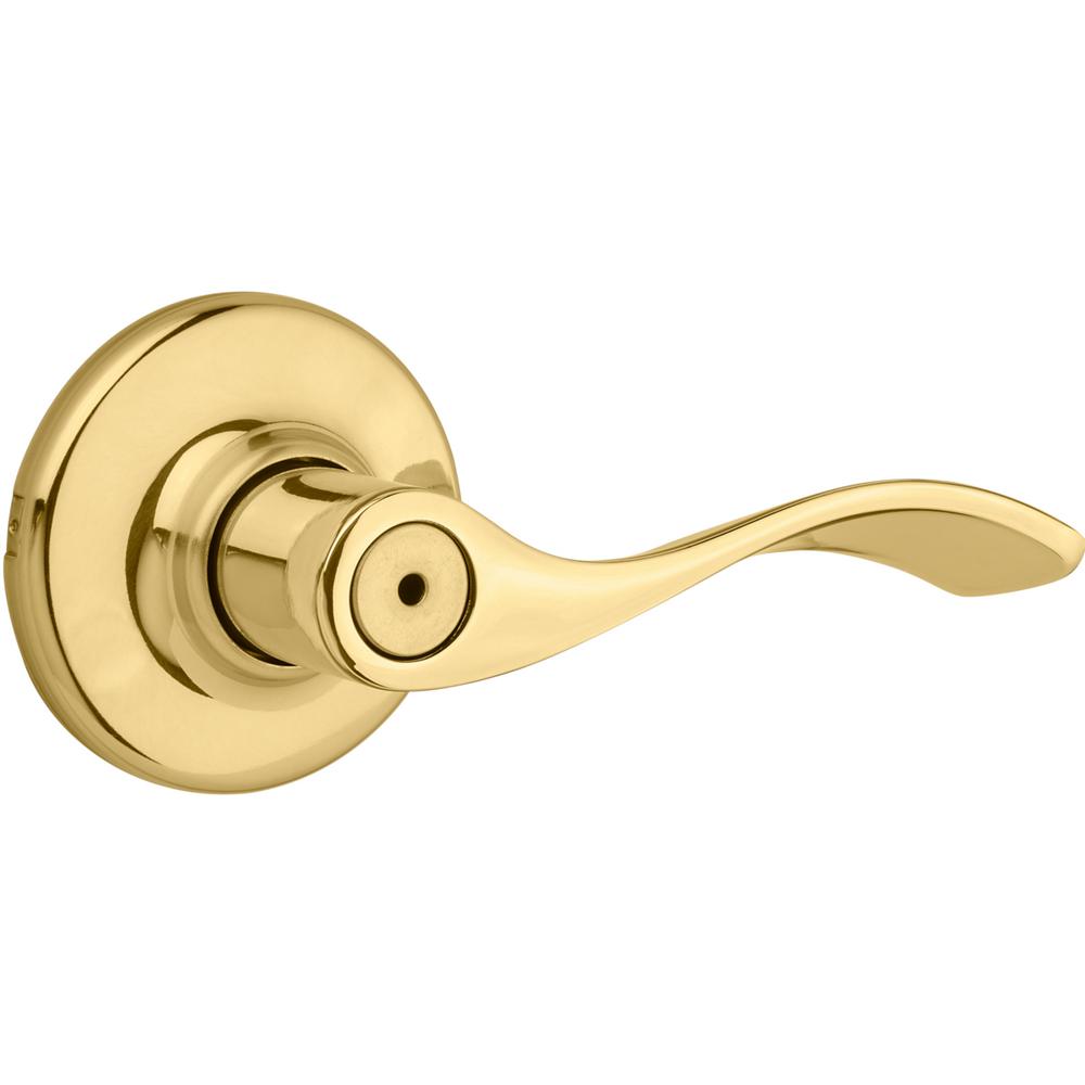 Kwikset Balboa Polished Brass Bed/Bath Door Lever300BL 3 6AL V1 The