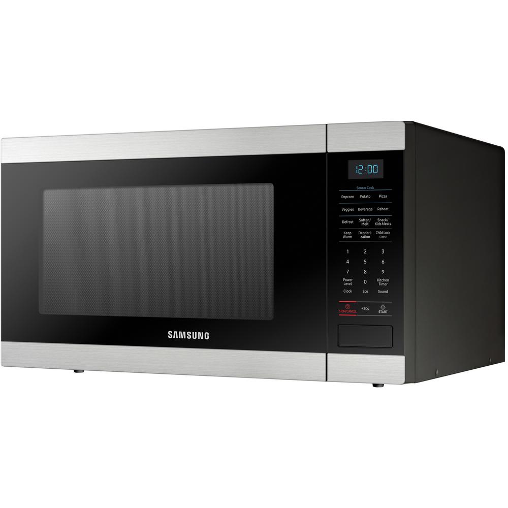 Samsung 1 9 Cu Ft Countertop Microwave With Sensor Cook In