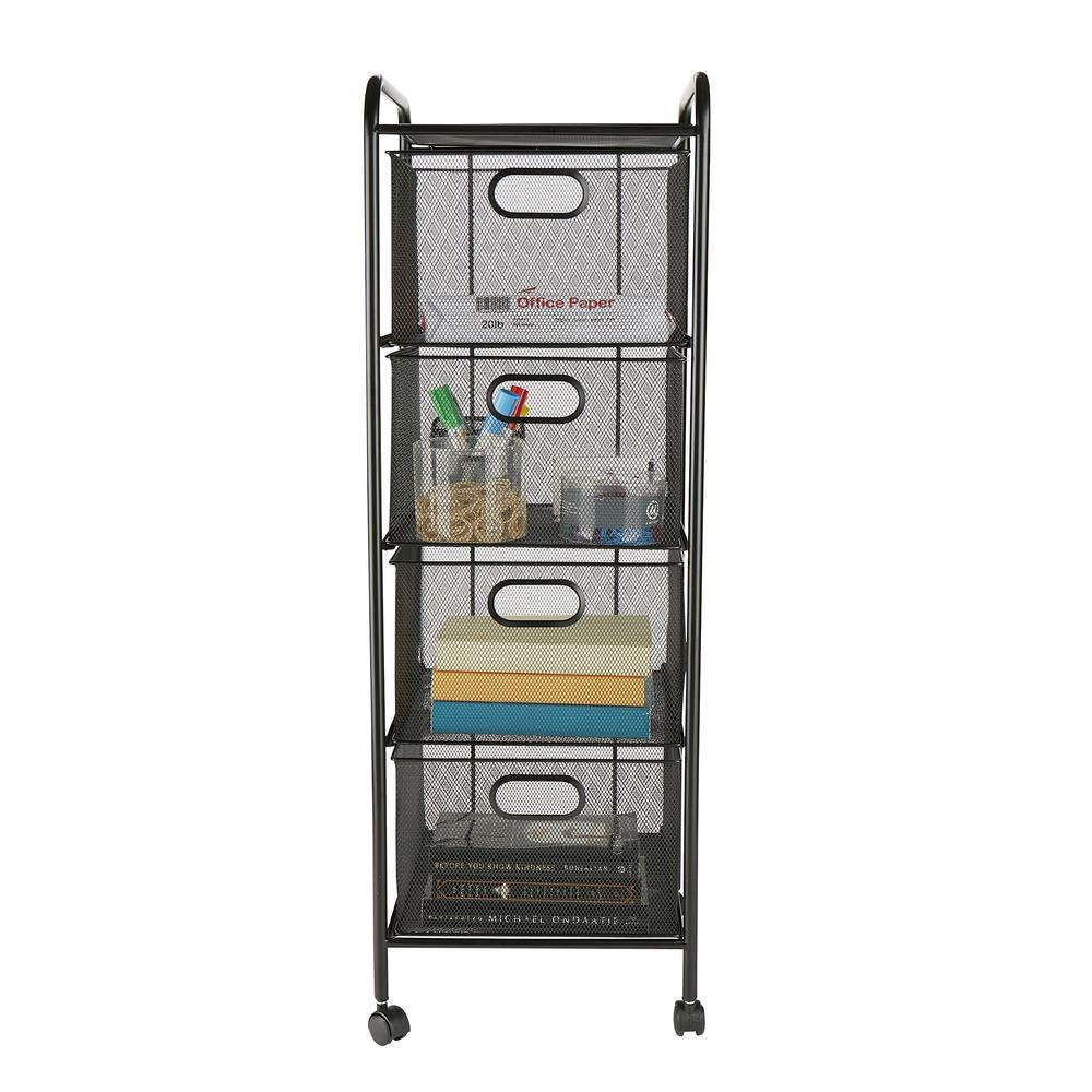 Mind Reader 4 Drawer Office Cart File Storage Utility Mind Reader 4 Drawer Office Cart File Storage Utility