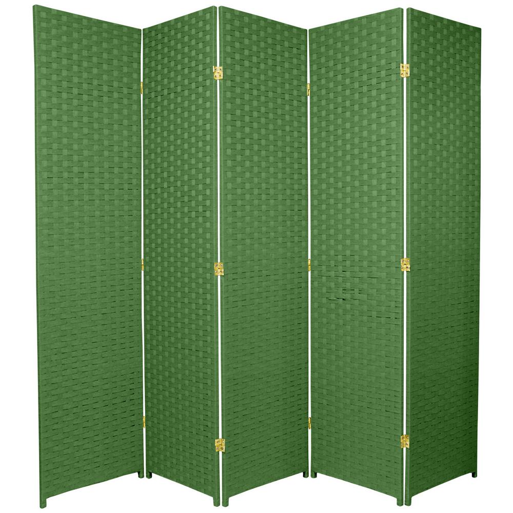 6 ft. Light Green 5Panel Room DividerSSFIBER5PLGRN The Home Depot