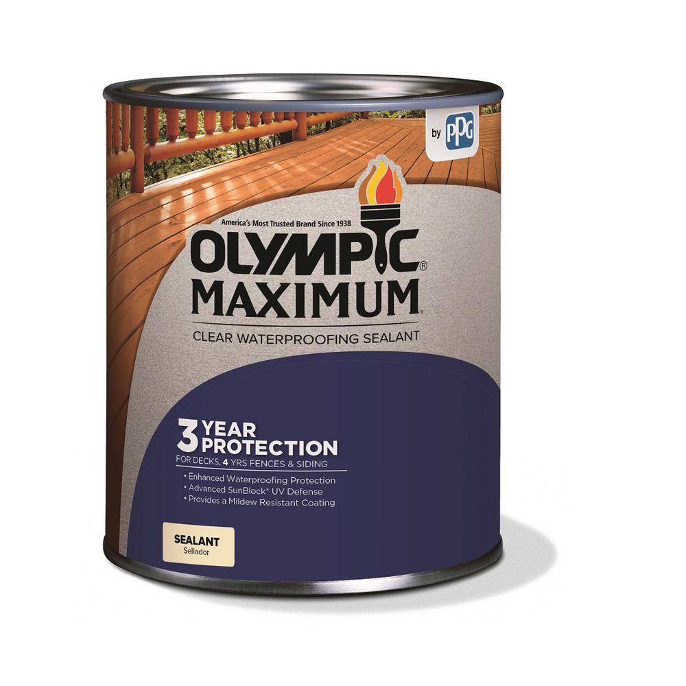 Olympic Maximum 1-qt. Clear Exterior Waterproofing Sealant Low Voc 