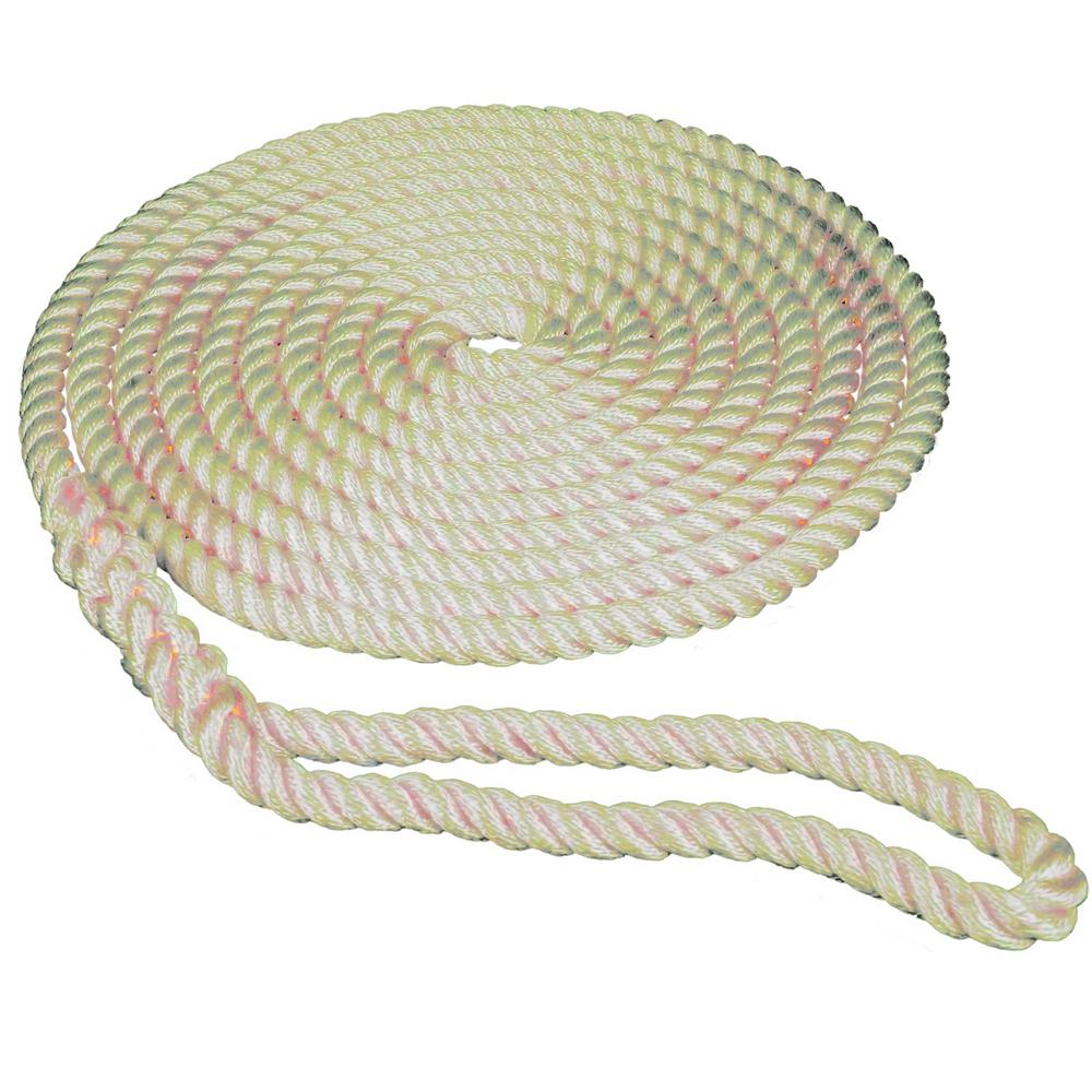 NAVY BLUE Solid Braid Nylon Dock Line 1//2/" x 10/' 2-PACK! // Fade Proof // USA