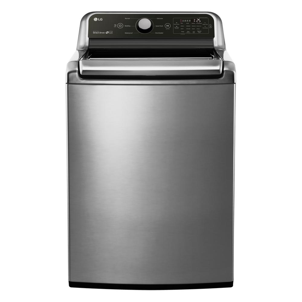 LG Electronics 4.5 cu. ft. Top Load Washer in Graphite Steel, ENERGY