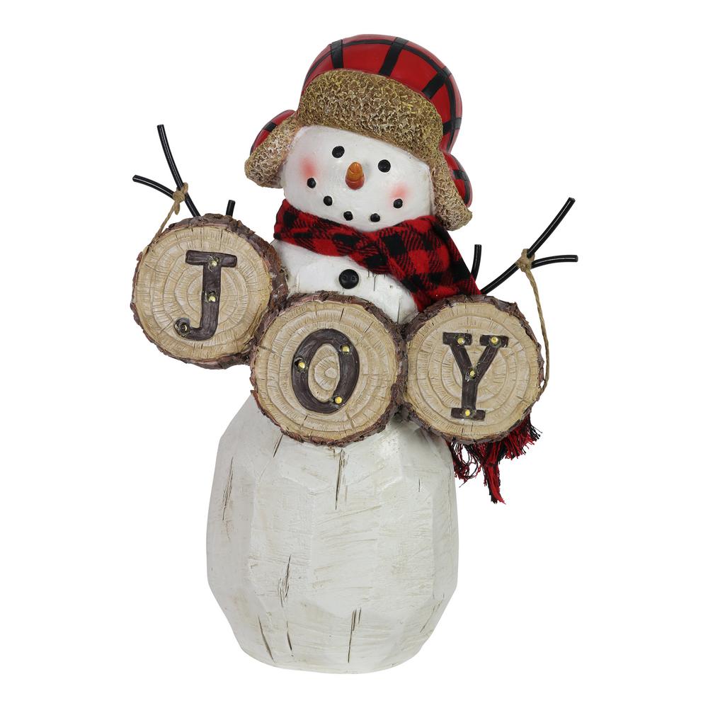 resin snowman statue outdoor