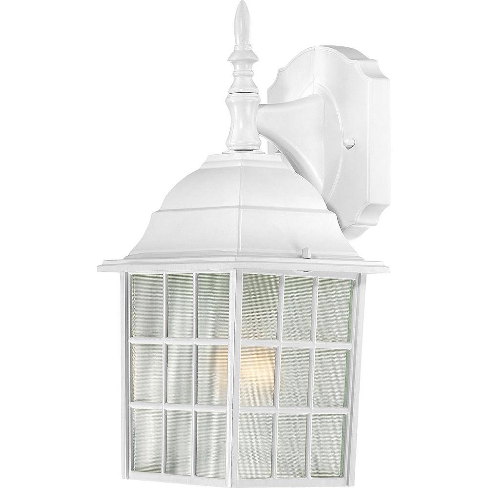 White Outdoor Sconces Outdoor Wall Lighting The Home Depot