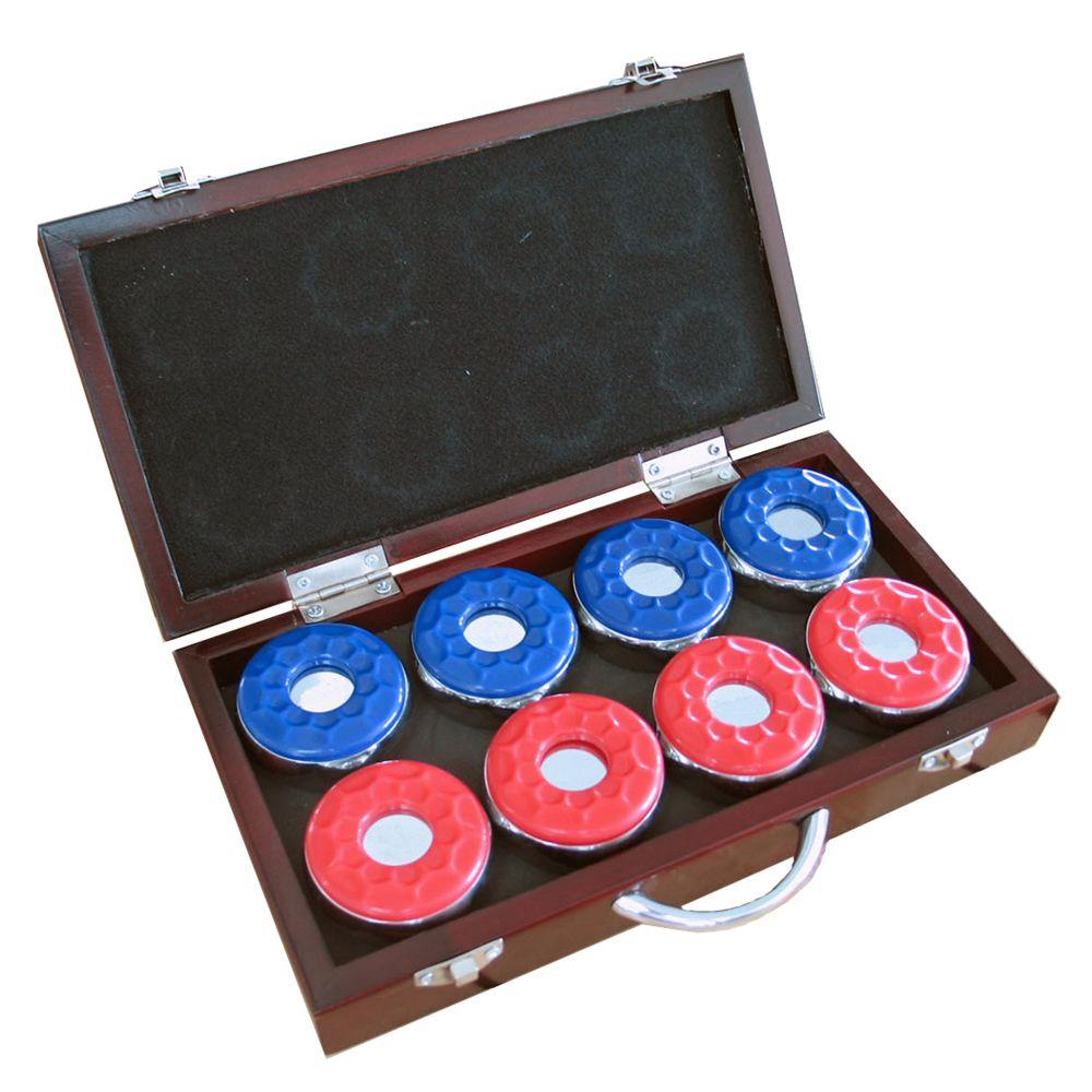 Hathaway Shuffleboard Pucks with Case (Set of 8)BG1223 The Home Depot