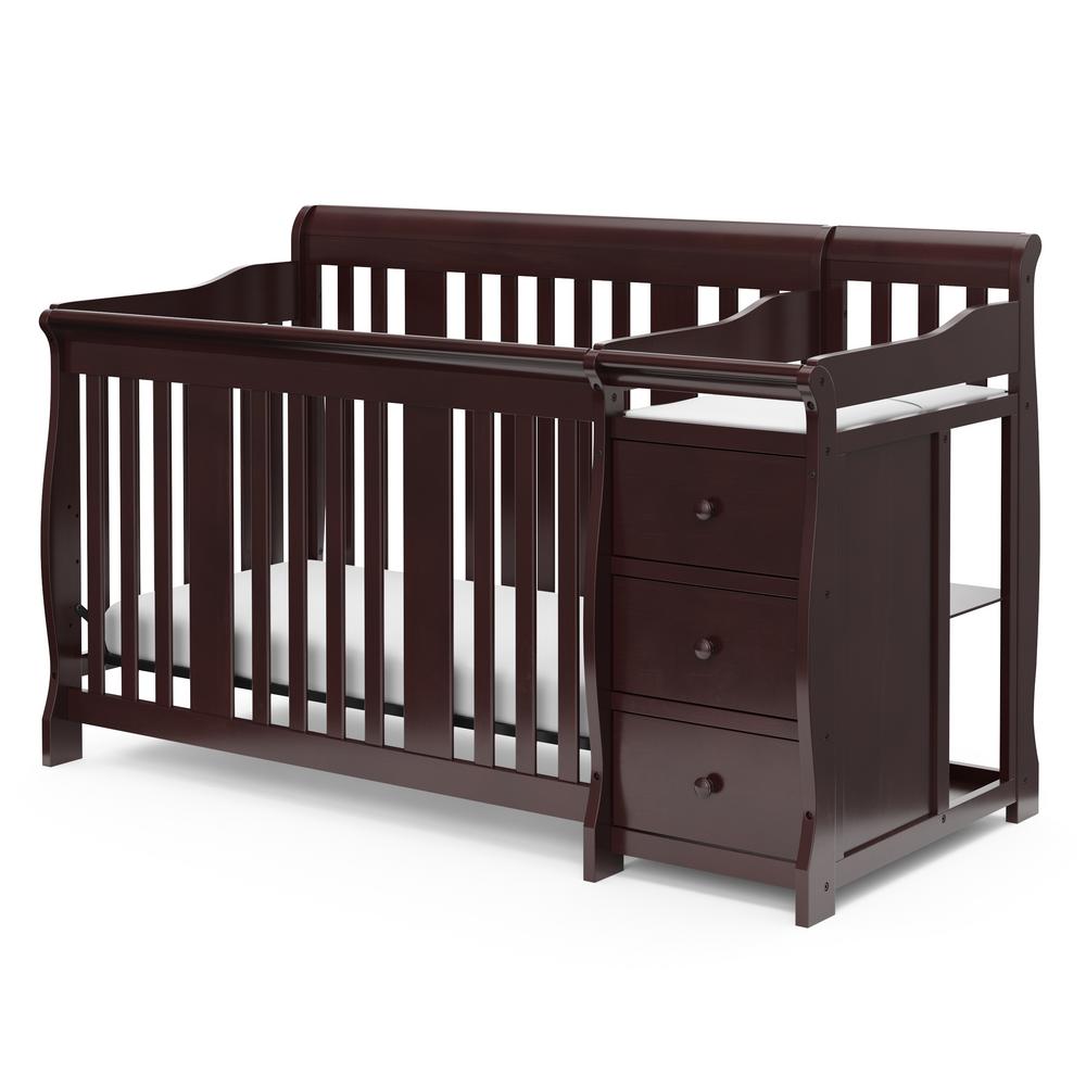 espresso baby crib