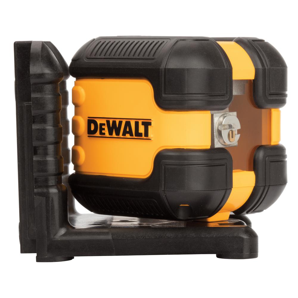 Dewalt 40 Ft Red Self Leveling Cross Line Laser Level With 2 Aa