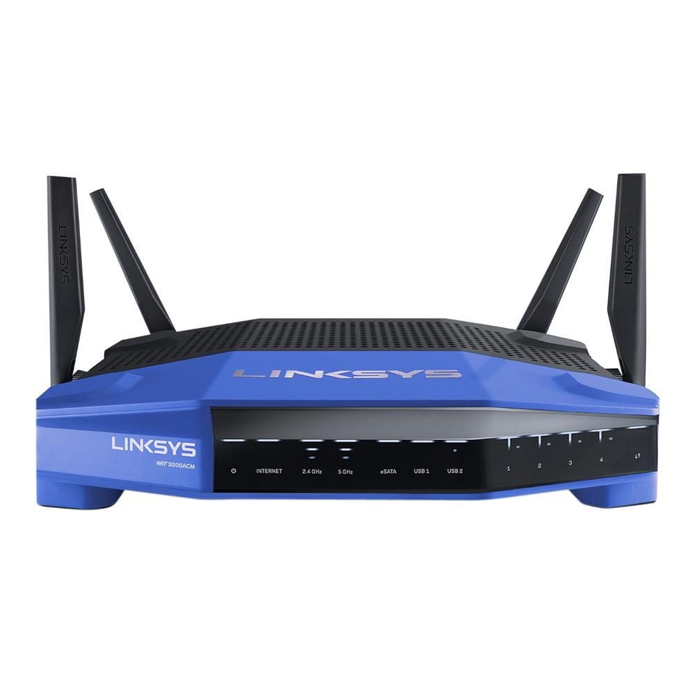 Linksys - WRT AC3200 Dual-Band WiFi 5 Router - Black/Blue