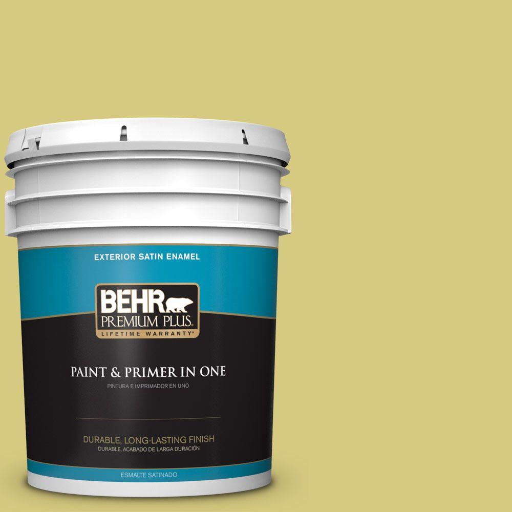 BEHR Premium Plus 5gal. 430F5 Bahia Grass Satin Enamel Exterior