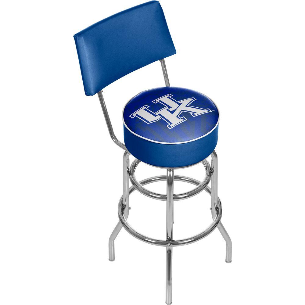 Trademark Global University Of Kentucky Fade 31 In Chrome Padded Trademark Global University Of Kentucky Fade 31 In Chrome Padded Bar Stool