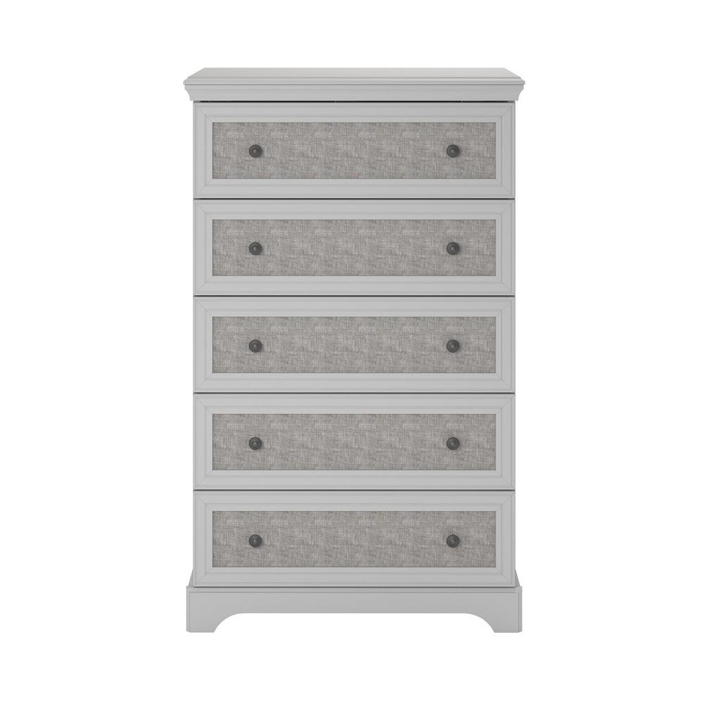 Hillside 5 Drawer Dove Gray Dresser With Fabric Inserts C2 B7 Ameriwood Hillside 5 Drawer Dove Gray Dresser With Fabric Inserts C2 B7 Ameriwood