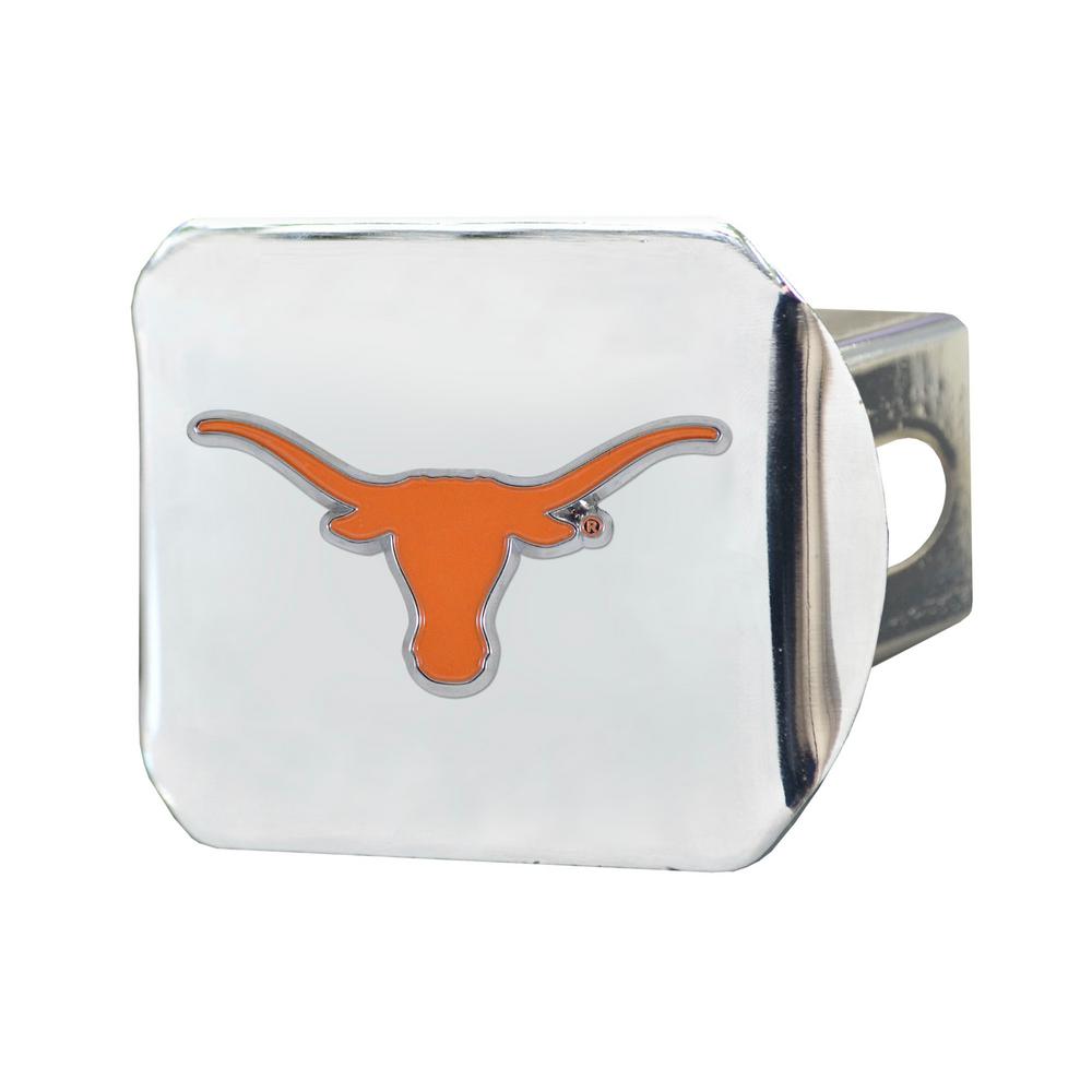 University of Texas Chrome Hitch Cover with Color Emblem