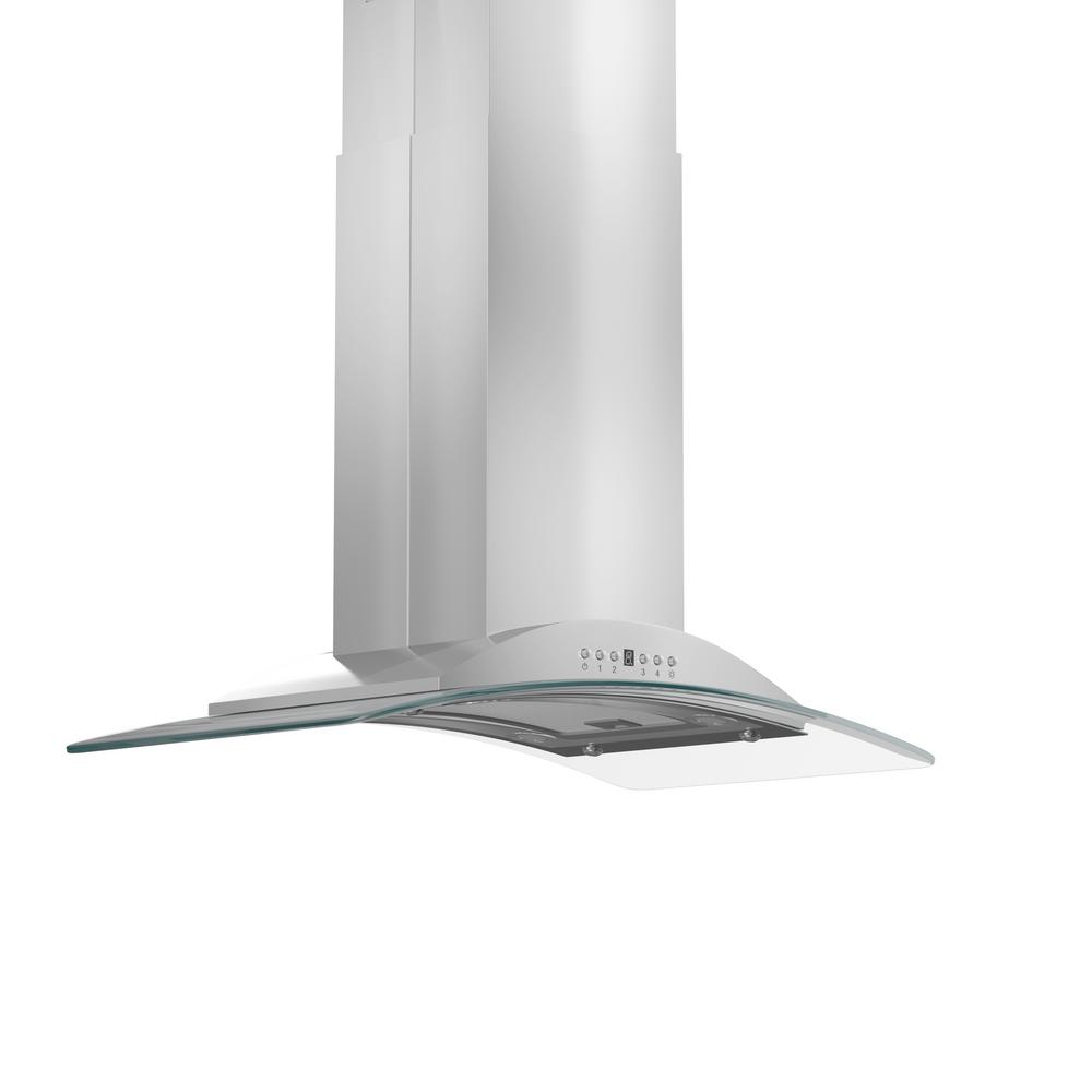 Zline Kitchen And Bath 36 In 760 Cfm Island Mount Convertible Range 760 Cfm Island Mount Convertible Range Hood In Stainless Steel Zline